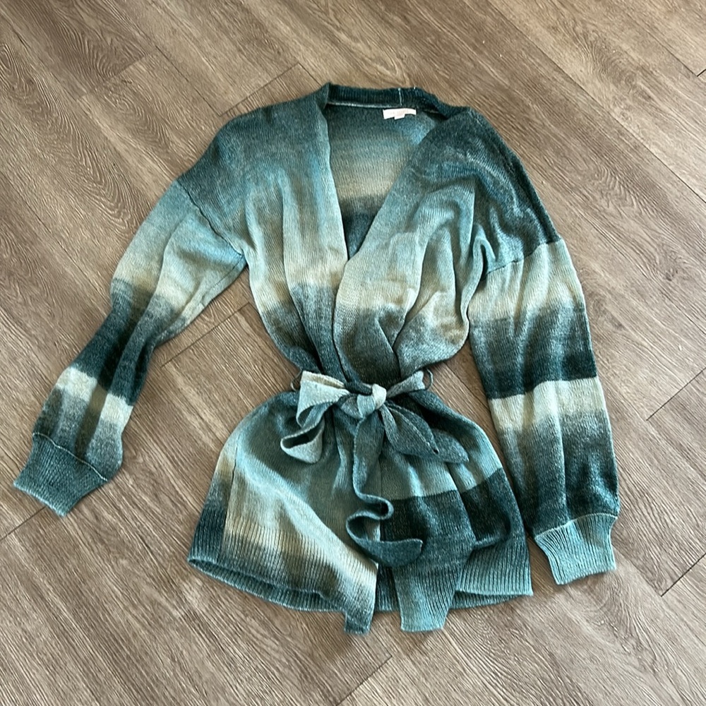 Lauren Conrad Ombré Belted Cardigan